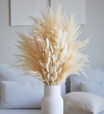 Dried Pampas And Bunny Tails Bouquet